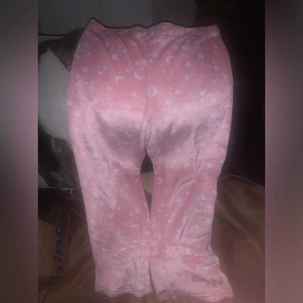 Pink Fuzzy Pajama Pants